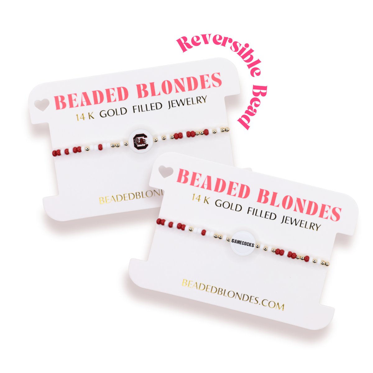 South Carolina Logo Flip Bracelet on Color: Standard 6.75 Inch