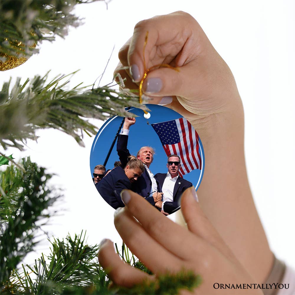 Donald Trump Failed Attempt 2024 Support Ornament: Heart - Persnickety Shop