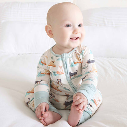 Paddle Pups Convertible Zip Romper: 18-24 months - Persnickety Shop