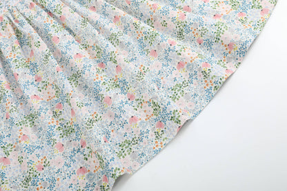 Pink Floral Print Smocked Flutter Dress - Persnickety Shop