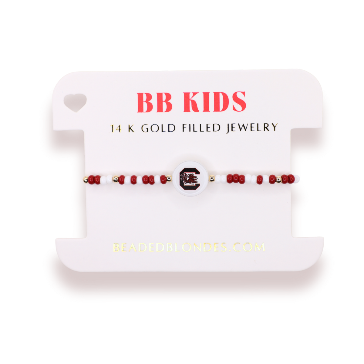 South Carolina Logo Flip Bracelet on Color (Kids Size)