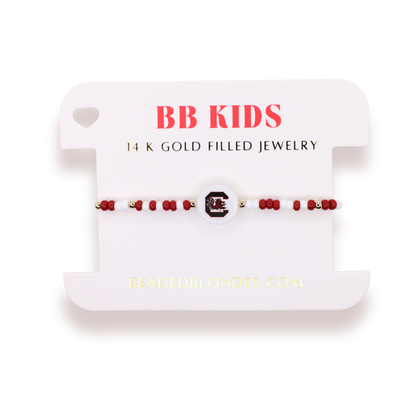 South Carolina Logo Flip Bracelet on Color (Kids Size)
