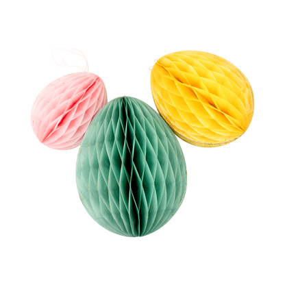 VES1008 - Vintage Easter honeycomb eggs - Persnickety Shop