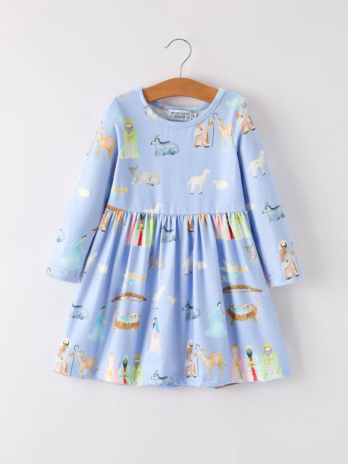 christmas nativity dress Girls Print Twirl Long Sleeve 3 SIZE:us16 length sleeveless dress with Vintage Mermaid Halter Sleeveless Search: Blouse Dress