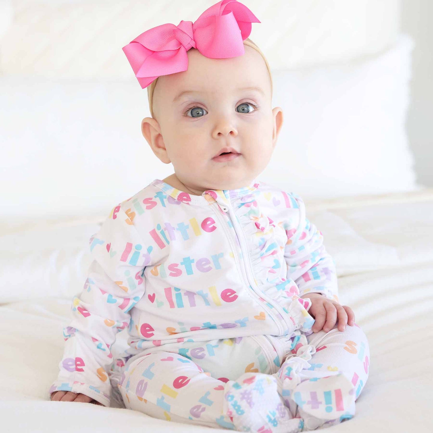 Little Sibling Zipper Footie: Little Brother / Newborn - Persnickety Shop