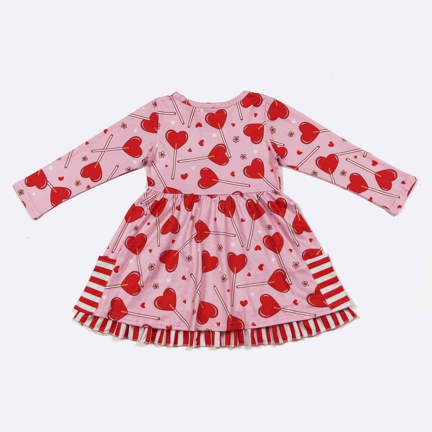 Heart Lollipop Girls Dress Valentine's