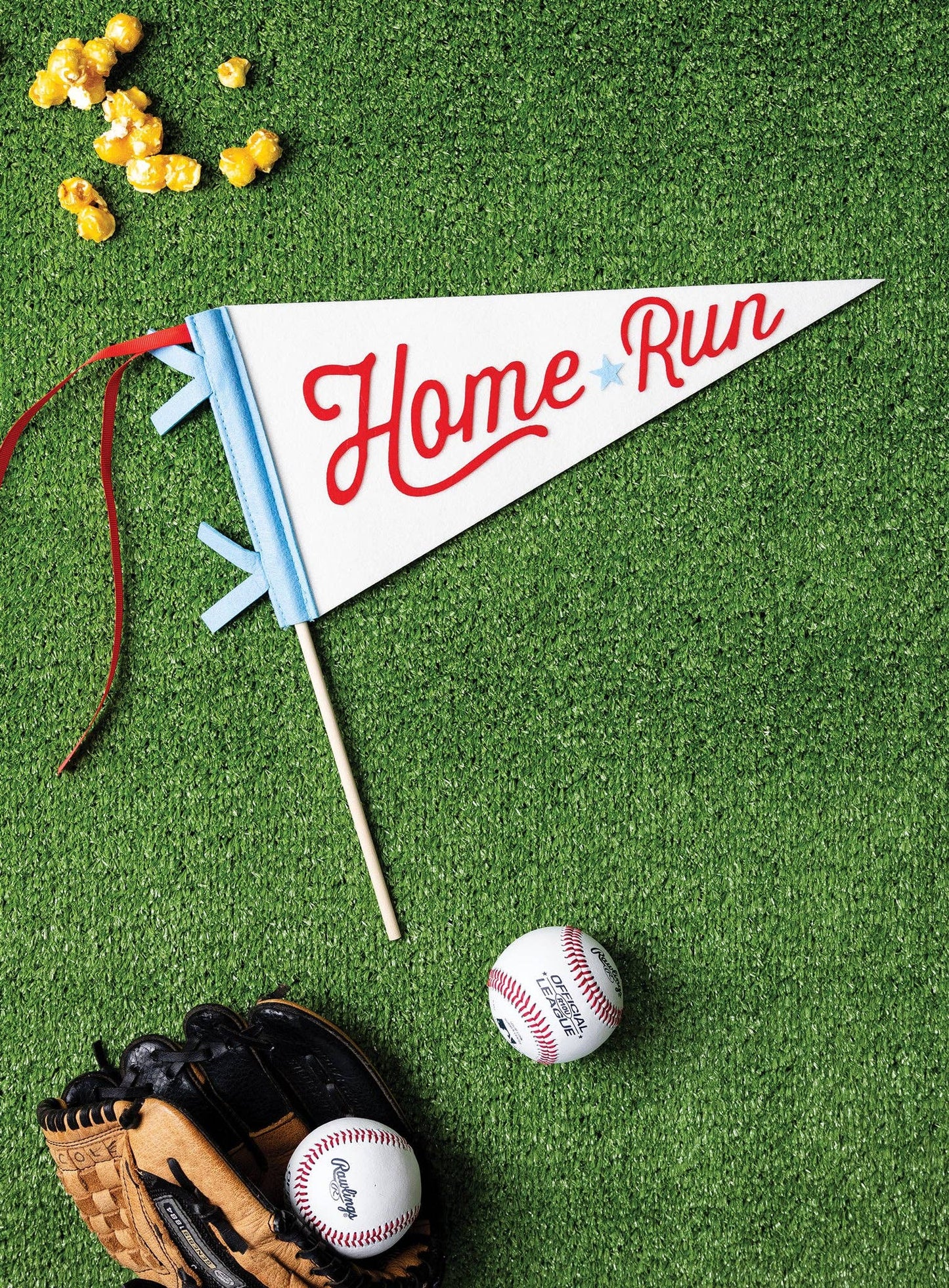 BAS1015 -  Baseball Felt Pennant Banner - Persnickety Shop