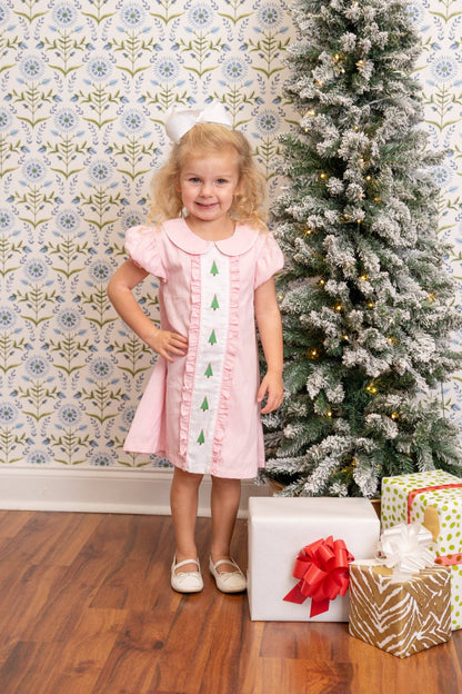 Christina Pink Christmas Tree Dress: 3 - Persnickety Shop