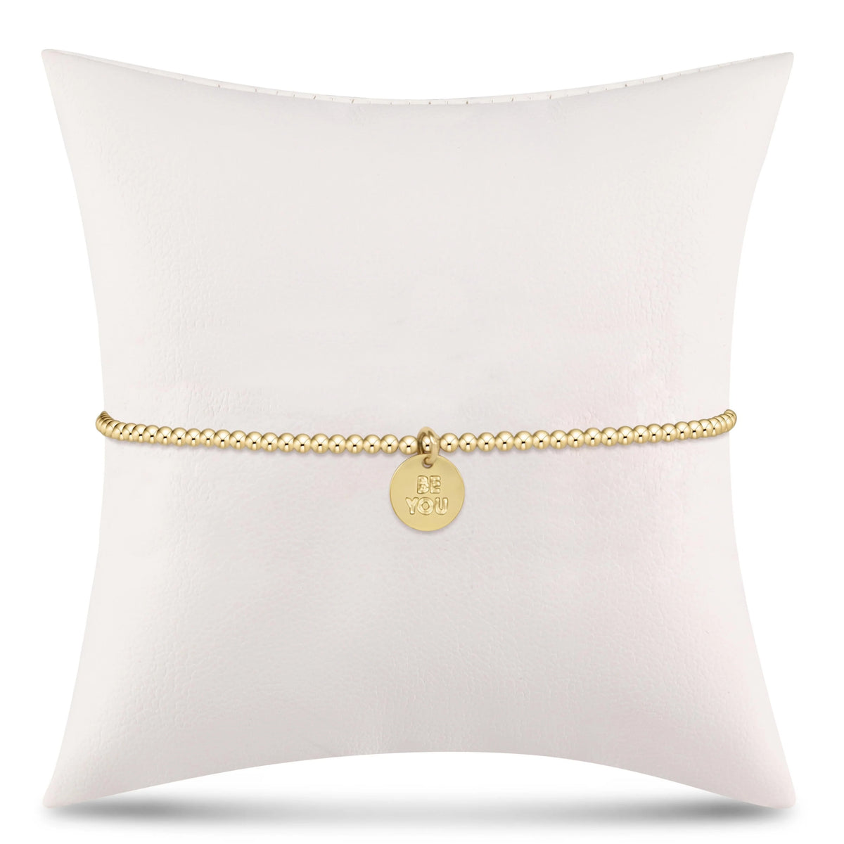 Enewton egirl Classic Gold 2mm Bead Bracelet- be you. Small Gold Disc