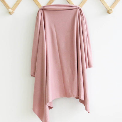Solid Mauve Bamboo Knit Swaddle Blanket - Persnickety Shop