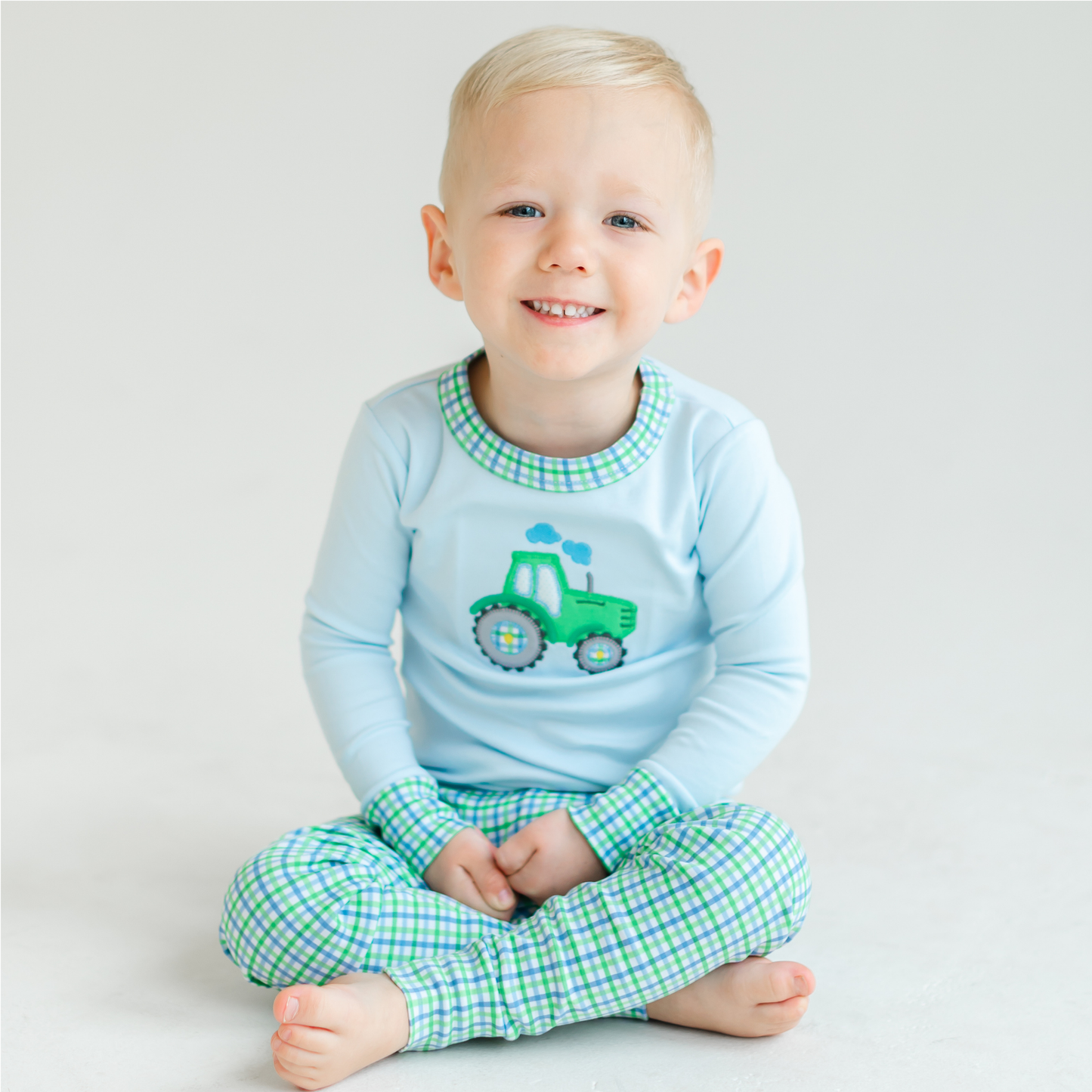 Tractor Tales Applique Long Pajamas: 2T - Persnickety Shop