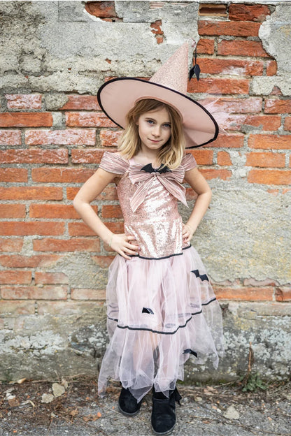 Great Pretenders Glam Witch Dress & Hat, Size 5-6