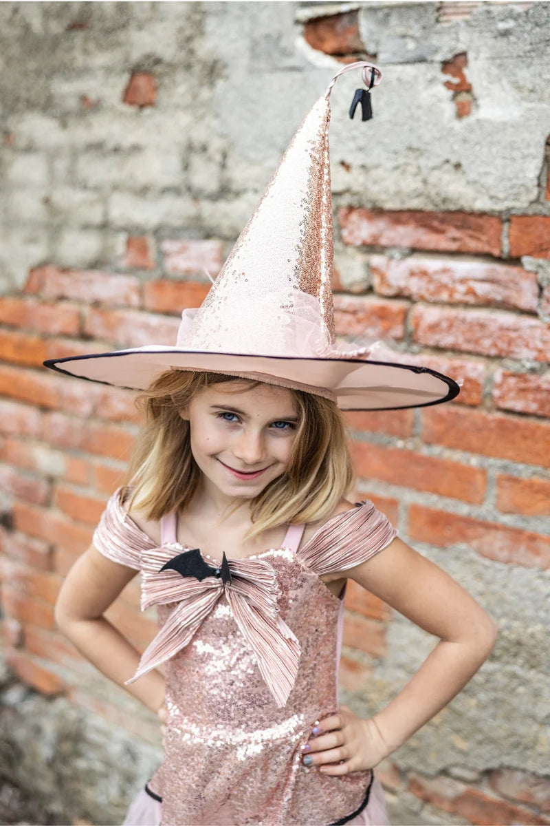 Great Pretenders Glam Witch Dress & Hat, Size 5-6