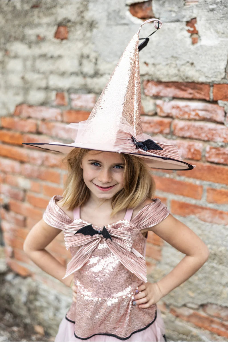 Great Pretenders Glam Witch Dress & Hat, Size 5-6