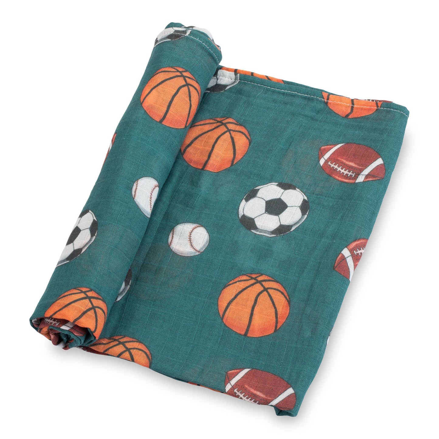 Little Athlete Sporty Theme Baby Swaddle Blanket - Persnickety Shop