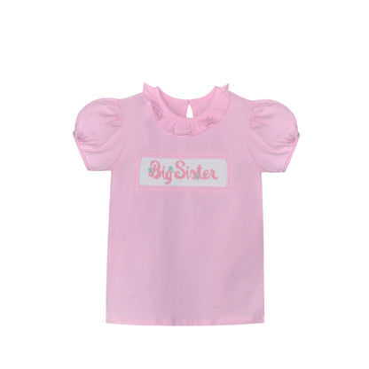 Light Pink Big Sister T-Shirt - Persnickety Shop