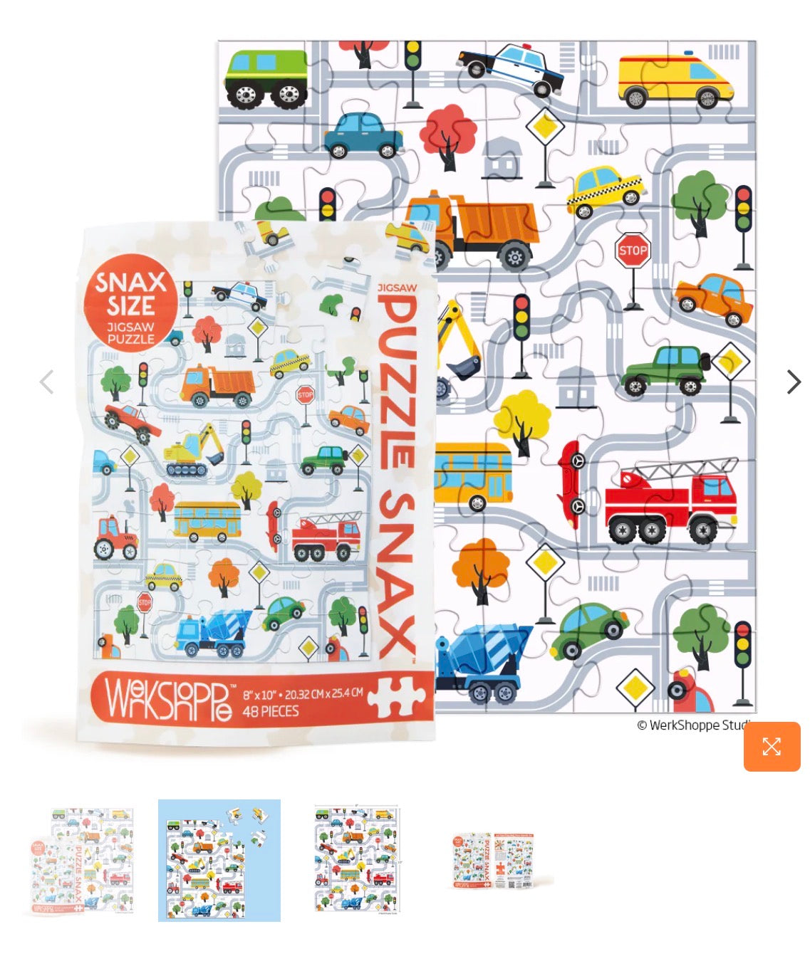 Trucks And Transportation 48 Puzzle Piece Snax - Persnickety Shop