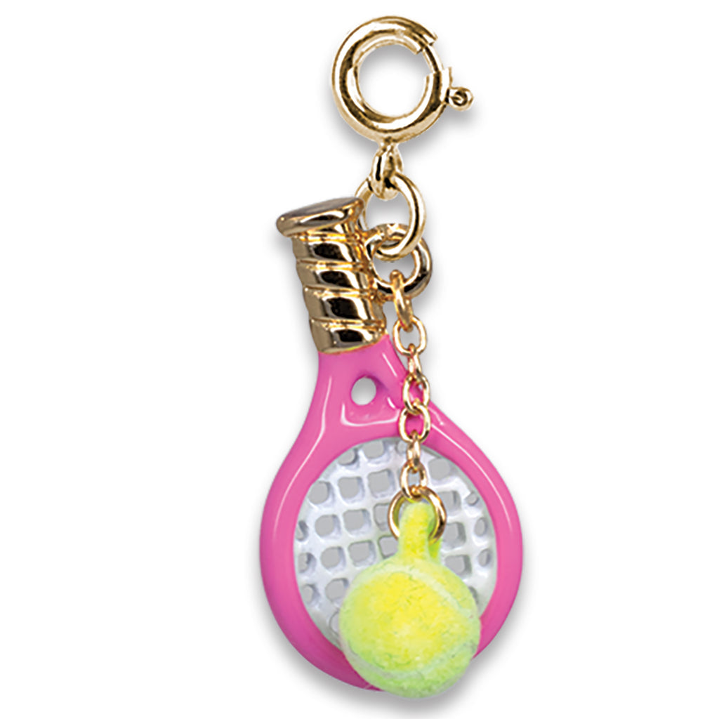 Gold Tennis Racquet Charm - Persnickety Shop