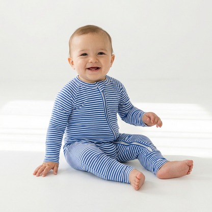 Cobalt Stripe Bamboo Sleeper