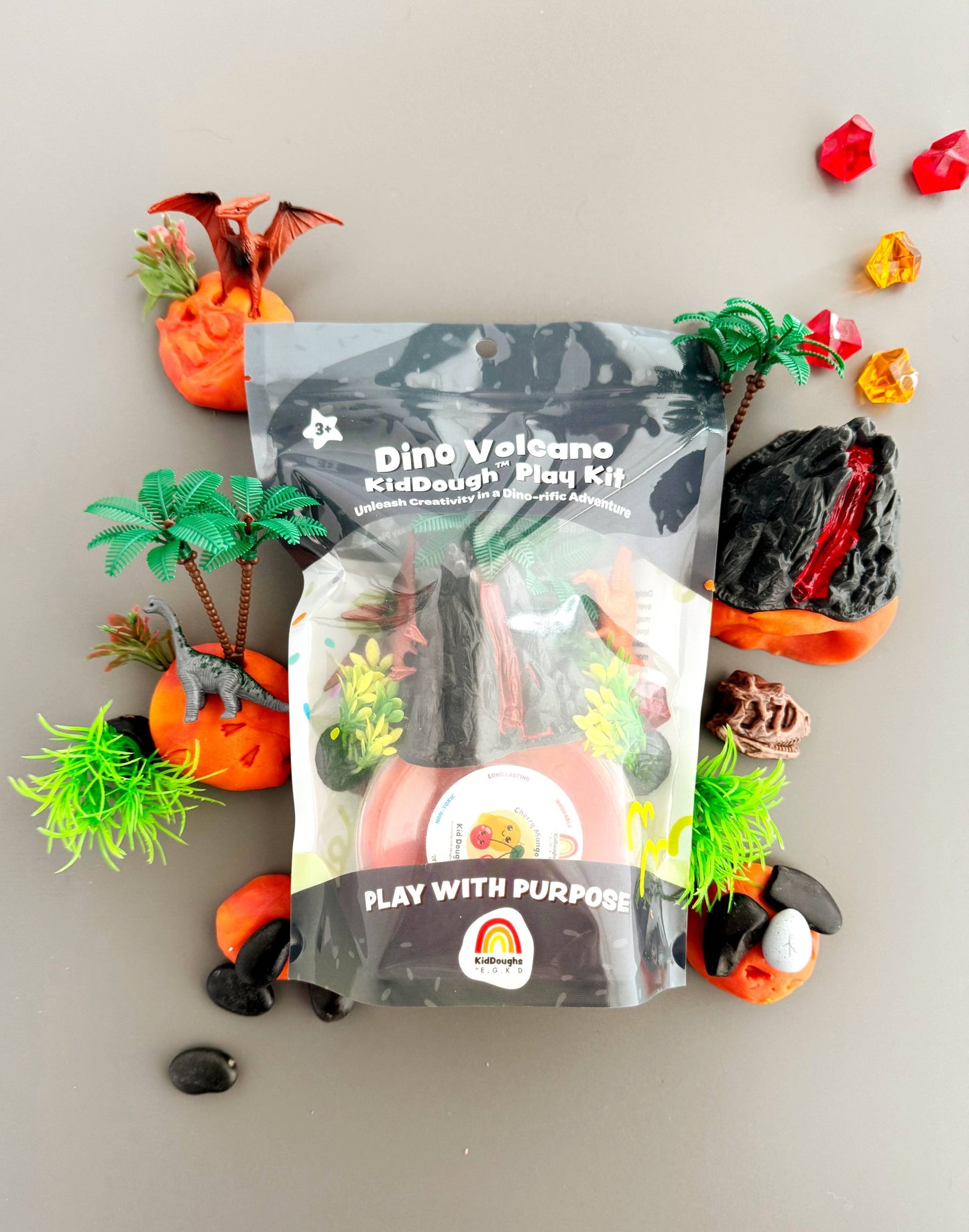 Dino Volcano KidDough Play Kit - Persnickety Shop