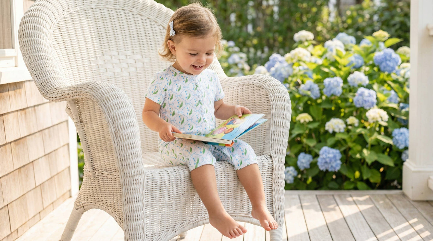 Bluebell Bows Short Sleeve & Shorts Bamboo Sleeper