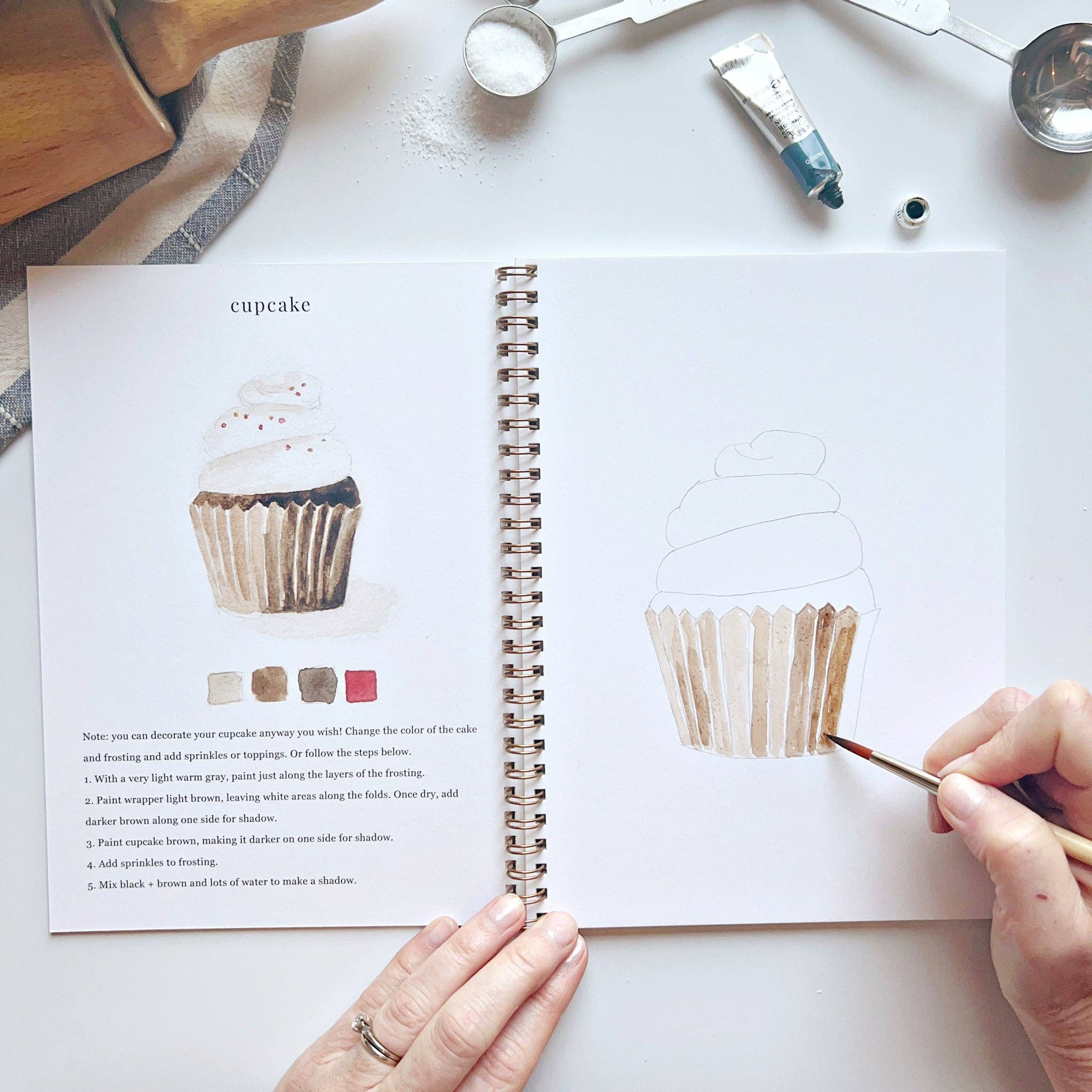 Baking watercolor workbook - Persnickety Shop