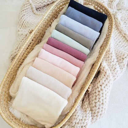 All Bamboo Waffle Swaddle Blankets: Eucalyptus - Persnickety Shop