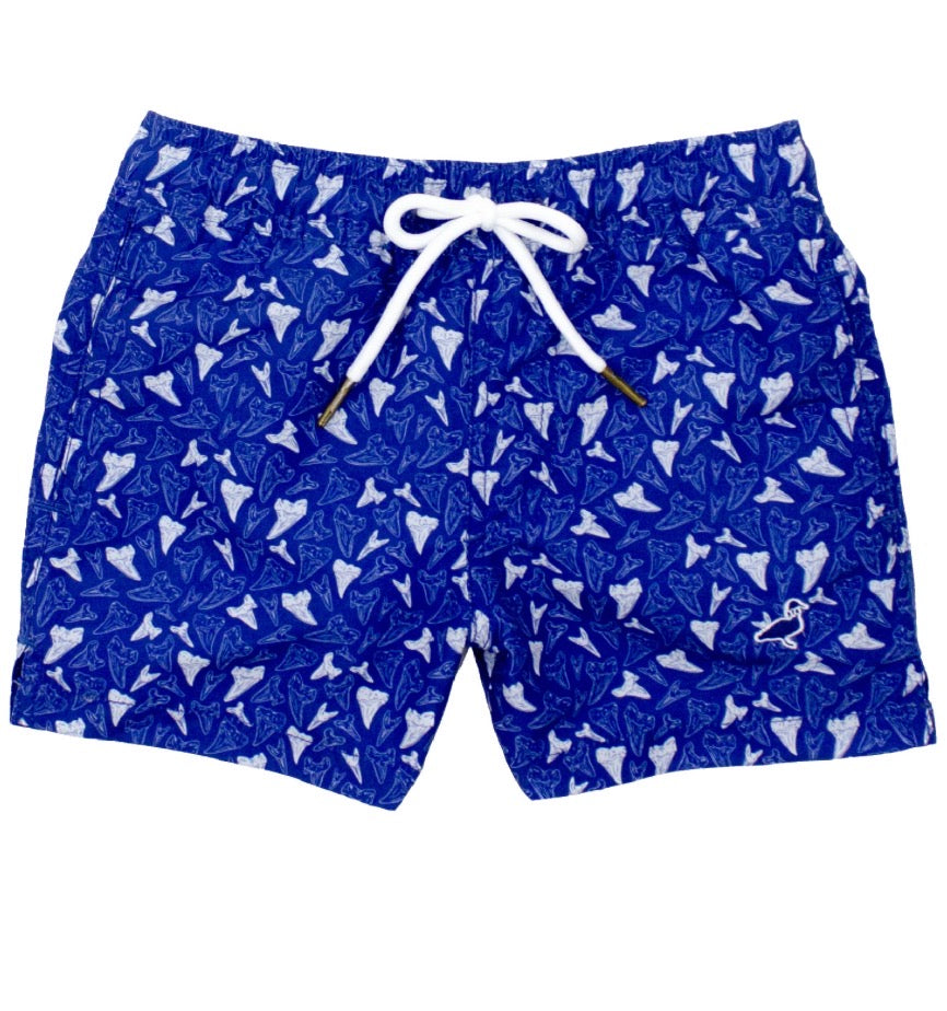 Properly Tied Boys Swim Trunk Shark Tooth - Persnickety Shop