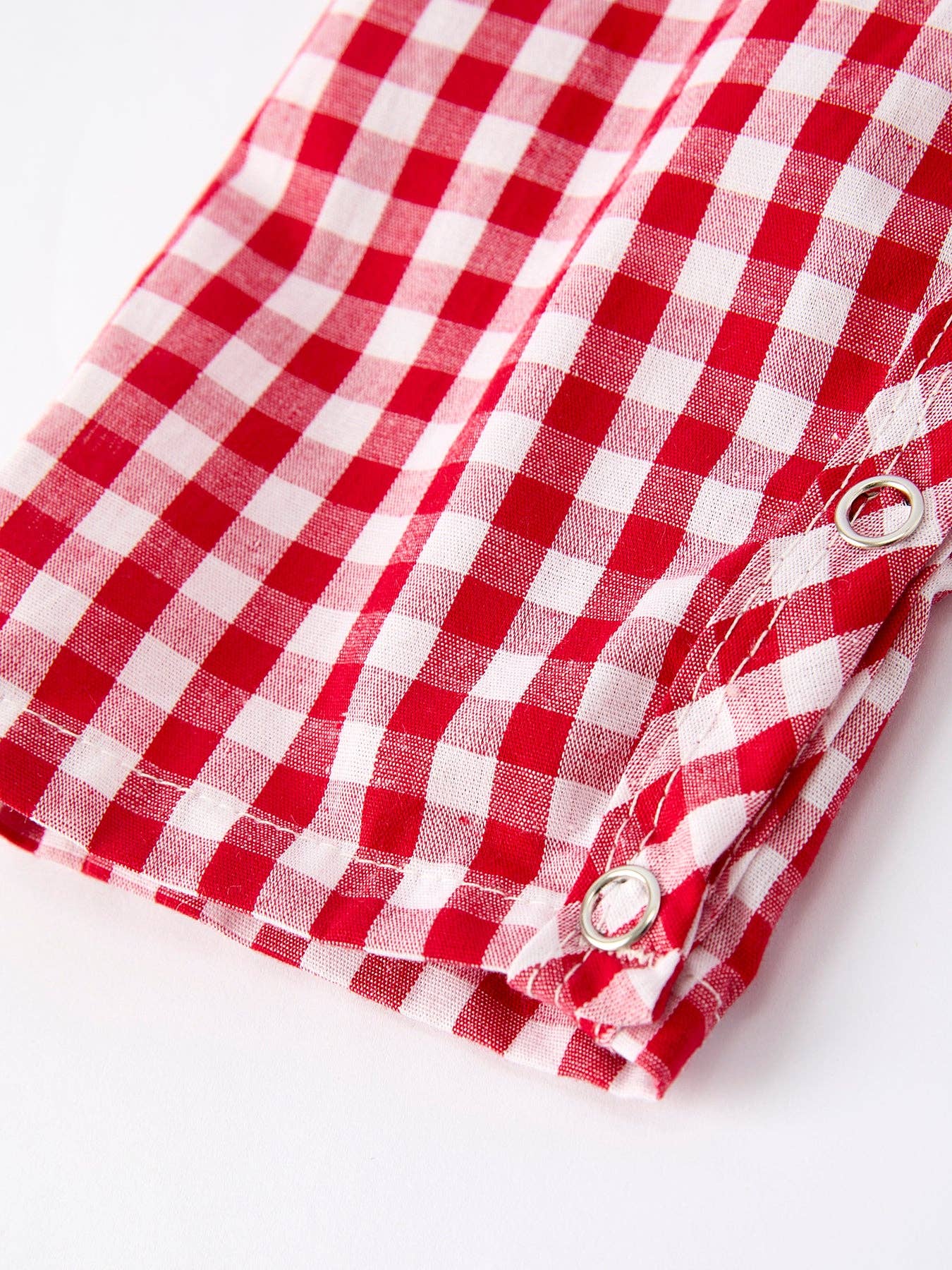 Christmas Smocking Embroidered Tree Plaid Baby Boy Romper: 3M - Persnickety Shop