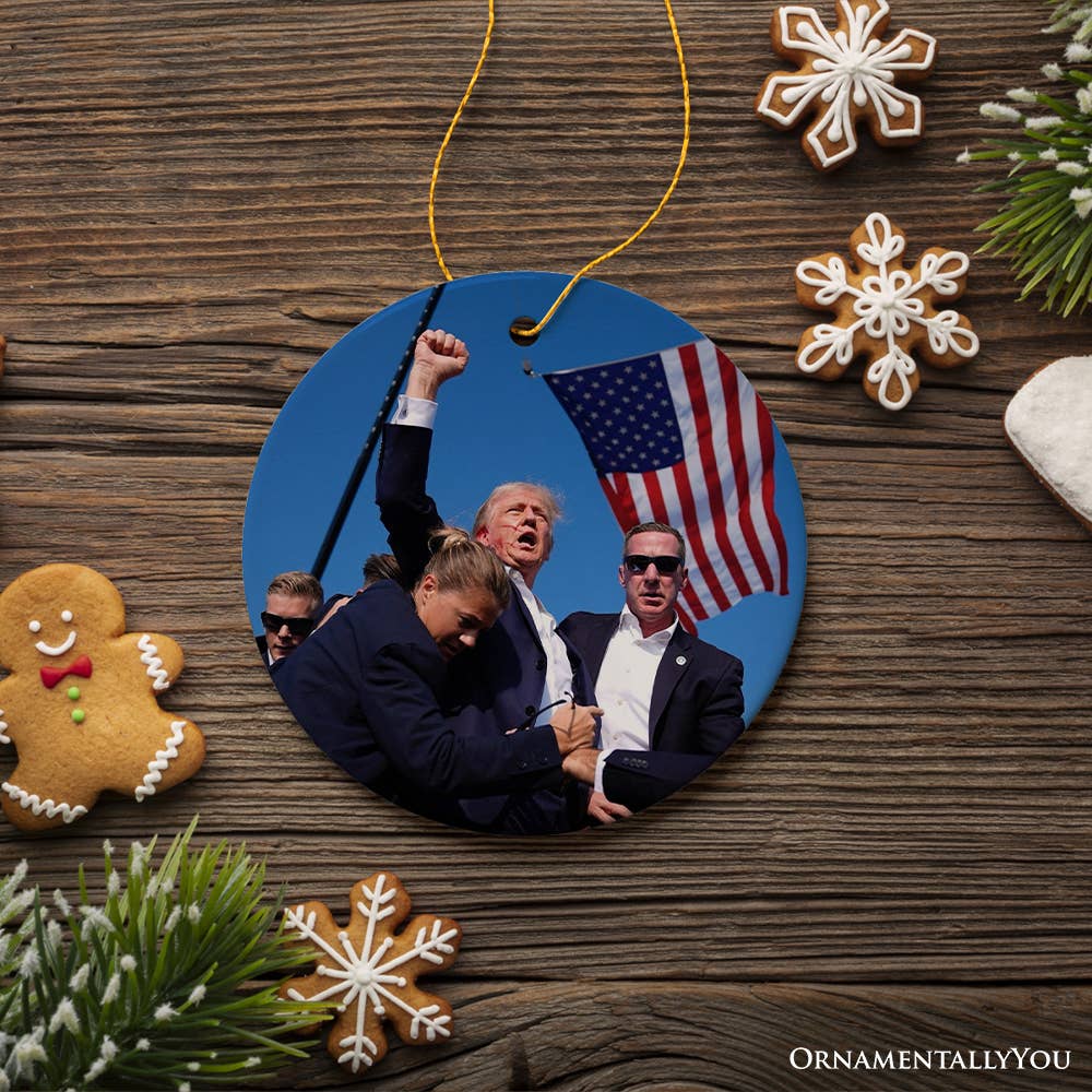 Donald Trump Failed Attempt 2024 Support Ornament: Heart - Persnickety Shop