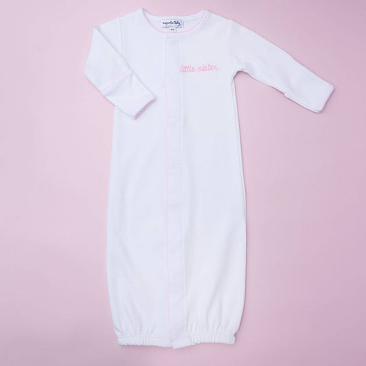 Little Sister Embroidered Converter: 3 Months - Persnickety Shop