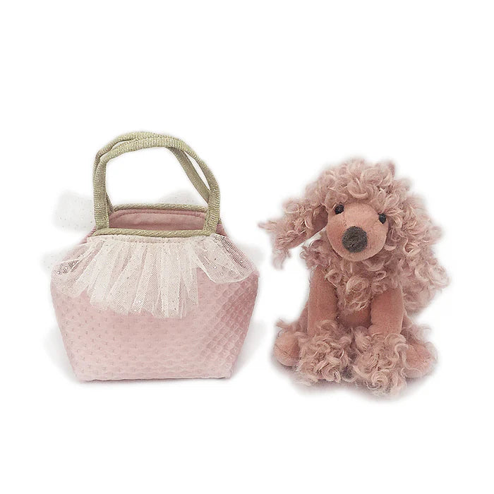 Mon Ami Pink Paris Poodle Plush Toy In Purse - Persnickety Shop