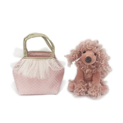 Mon Ami Pink Paris Poodle Plush Toy In Purse - Persnickety Shop