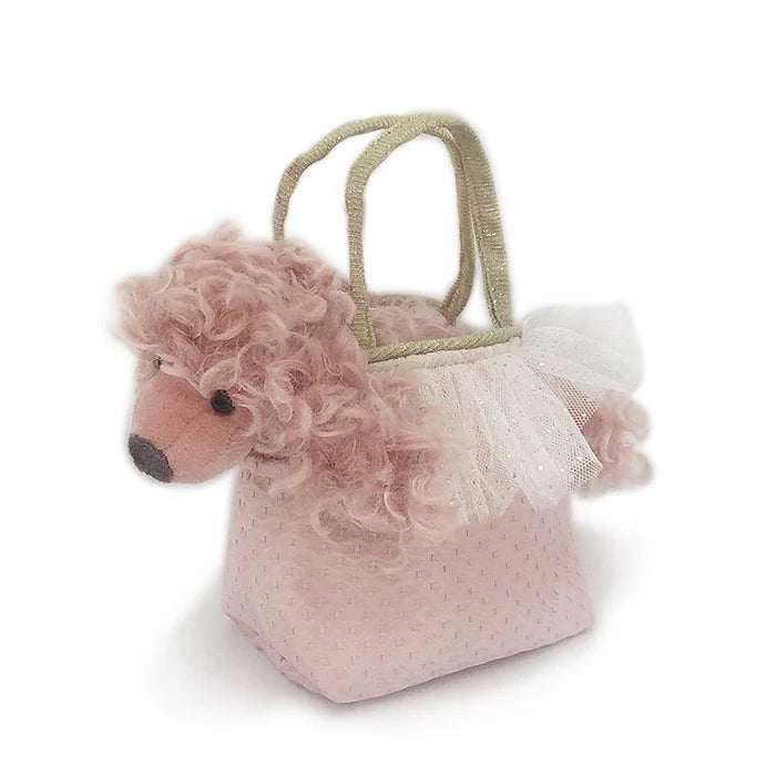 Mon Ami Pink Paris Poodle Plush Toy In Purse - Persnickety Shop