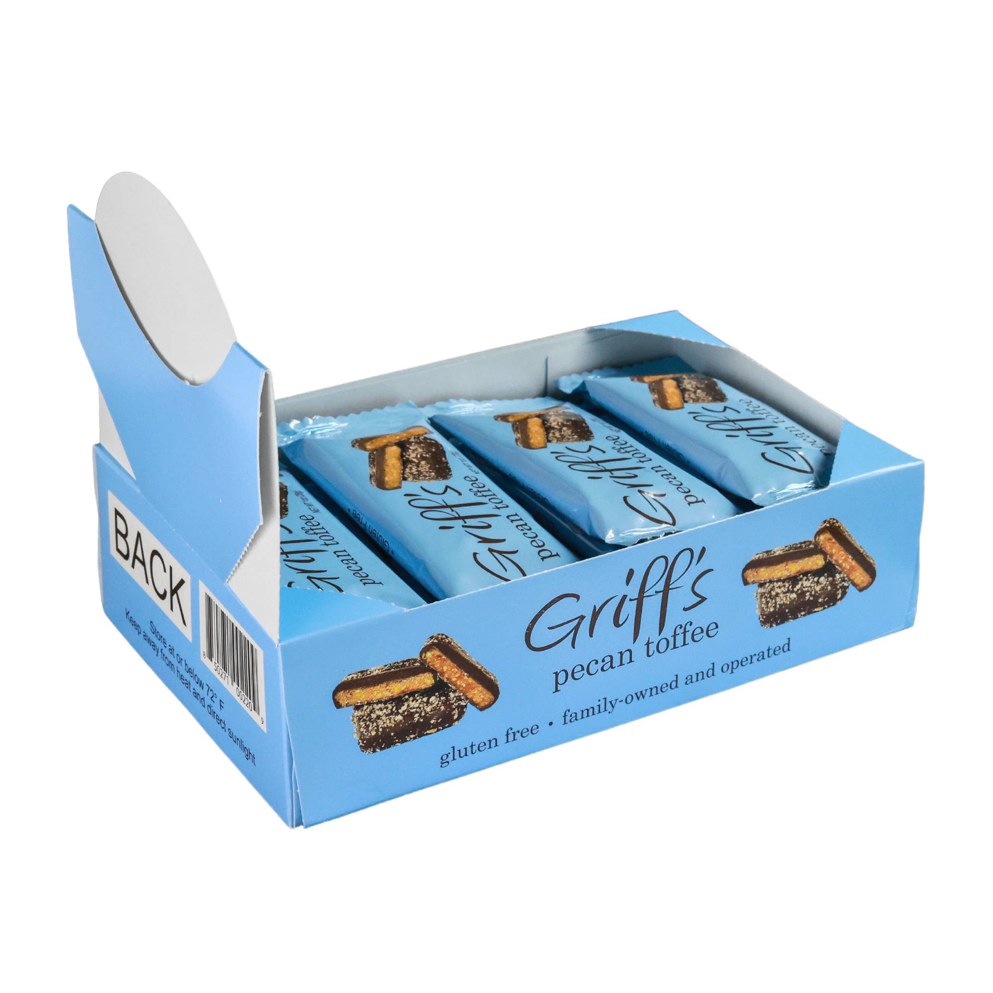 Griff's Pecan Toffee - 1oz Dark Chocolate Toffee - Persnickety Shop