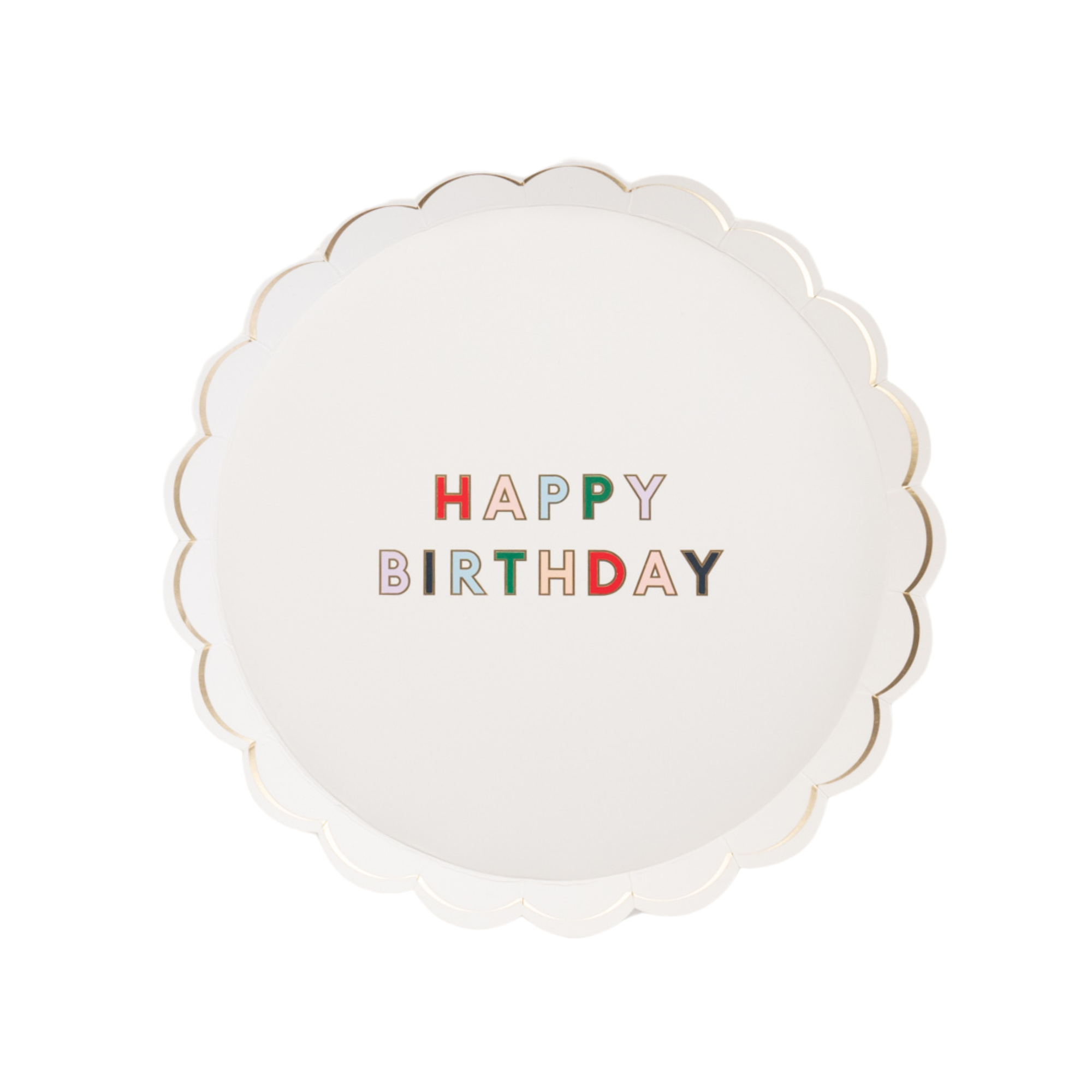 BLANC WHITE SIGNATURE HAPPY BIRTHDAY SMALL PLATE - Persnickety Shop