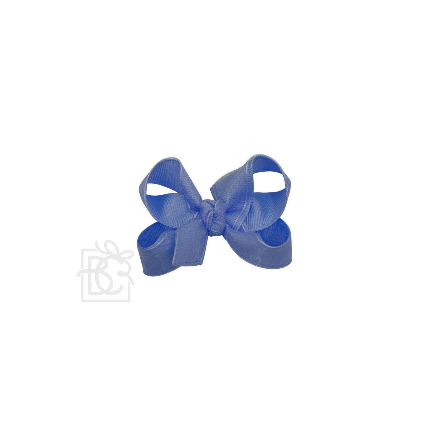 LAYERED ORGANZA/GROSGRAIN BOW ON CLIP: 5.5" Huge - 2.25" Ribbons on Alligator Clip / WHITE
