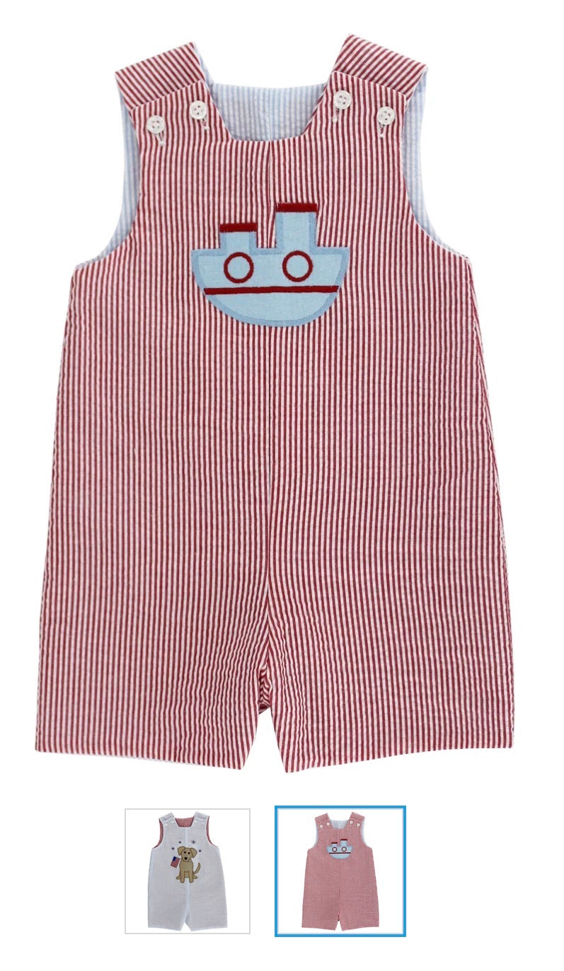 The Bailey Boys Patriotic Pup - Reversible John John - Persnickety Shop