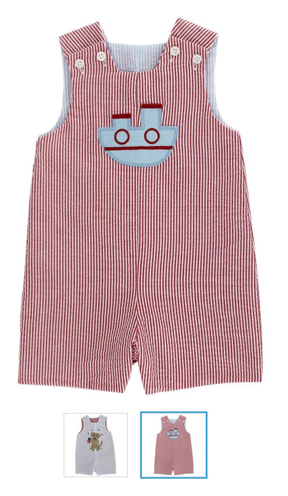 The Bailey Boys Patriotic Pup - Reversible John John - Persnickety Shop