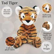 Beverly Hills Teddy Bear World's Softest Plush - Large Lushee - Tad Tiger Lushee 16 inches - Persnickety Shop