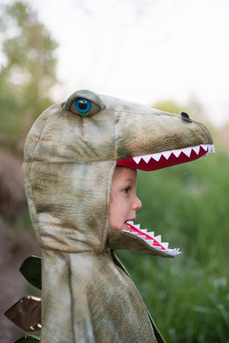 Great Pretenders Grandasaurus T-Rex Cape With Claws, Green, Size 4-6