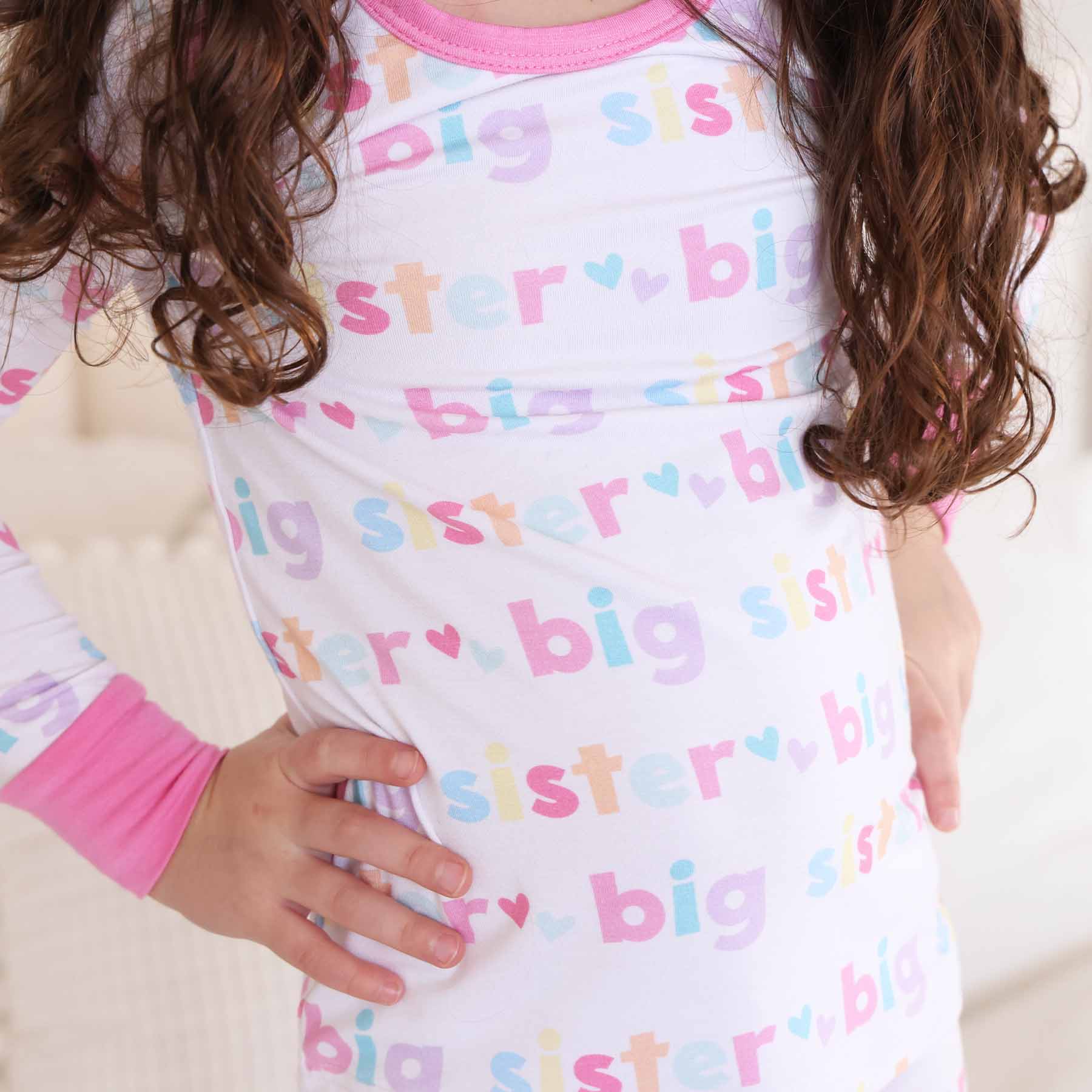 Big Sister Two Piece Pajama Set: 4T - Persnickety Shop