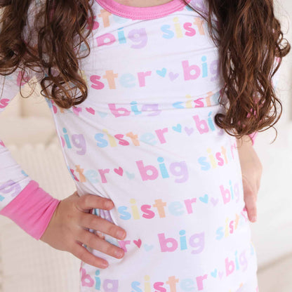 Big Sister Two Piece Pajama Set: 4T - Persnickety Shop