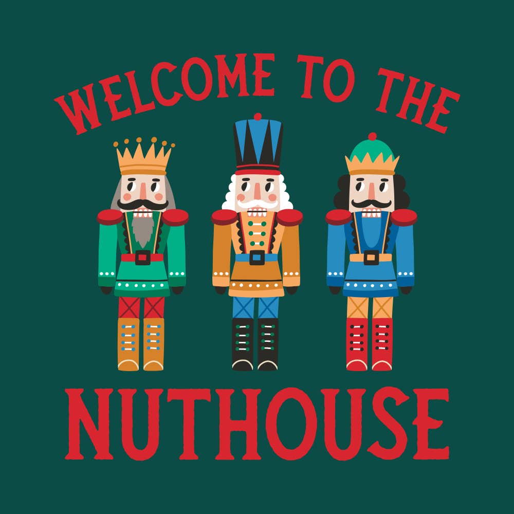 Christmas Napkins |Welcome To The Nuthouse - Dk Grn - 20ct - Persnickety Shop