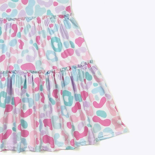 Pink Leo Sprinkles Girls Dress