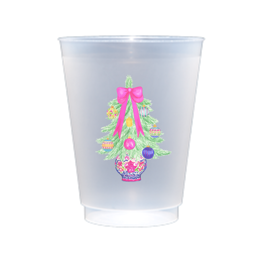Merry & Bright Christmas Shatterproof Cup | Set of 8