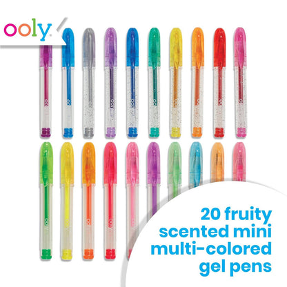 Ooly Mini Doodlers Fruity Scented Gel Pens - Set of 20