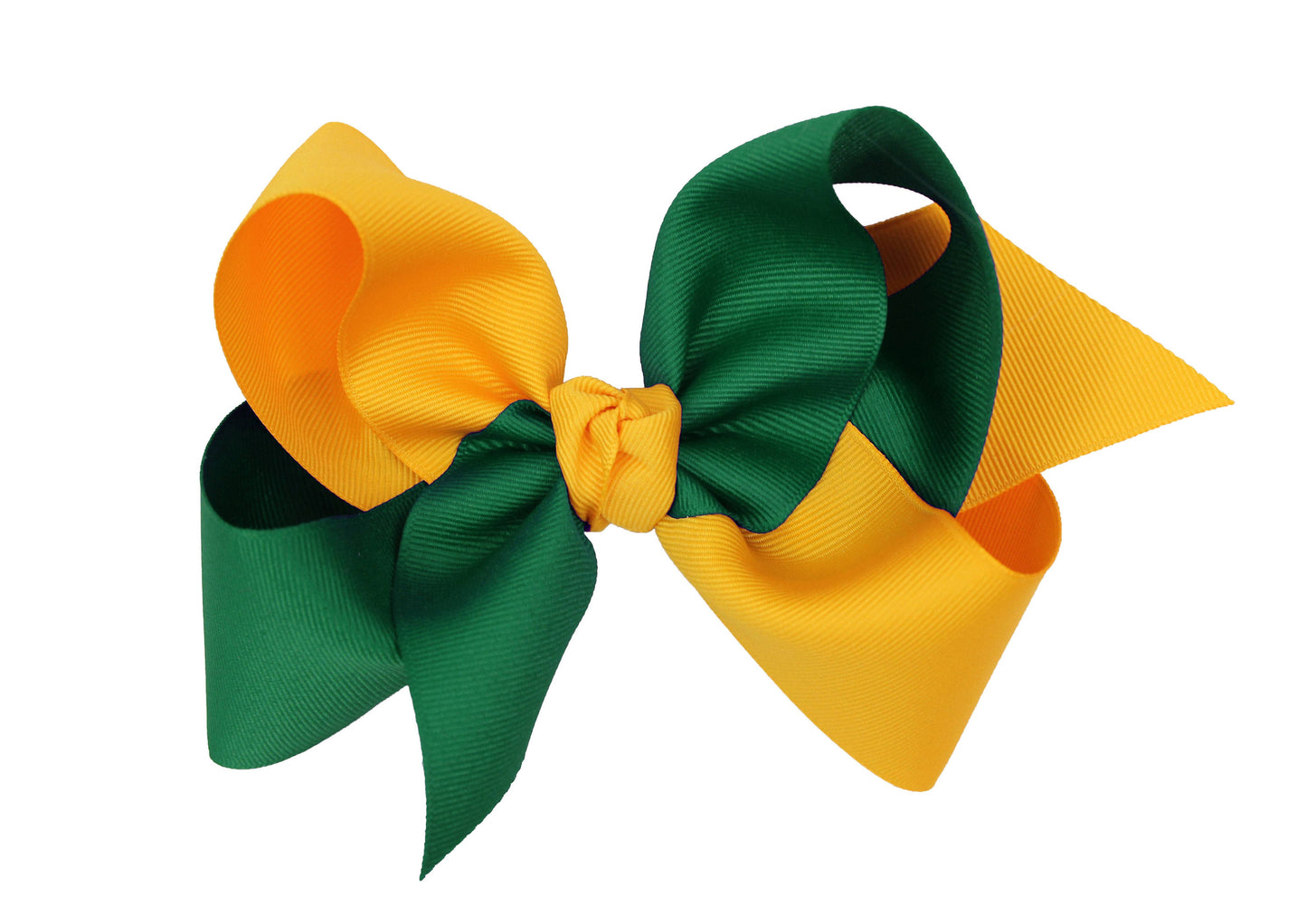 COLLEGIATE CRISSCROSS BOWS: WHITE/ CRANBERRY / 6.5" JUMBO