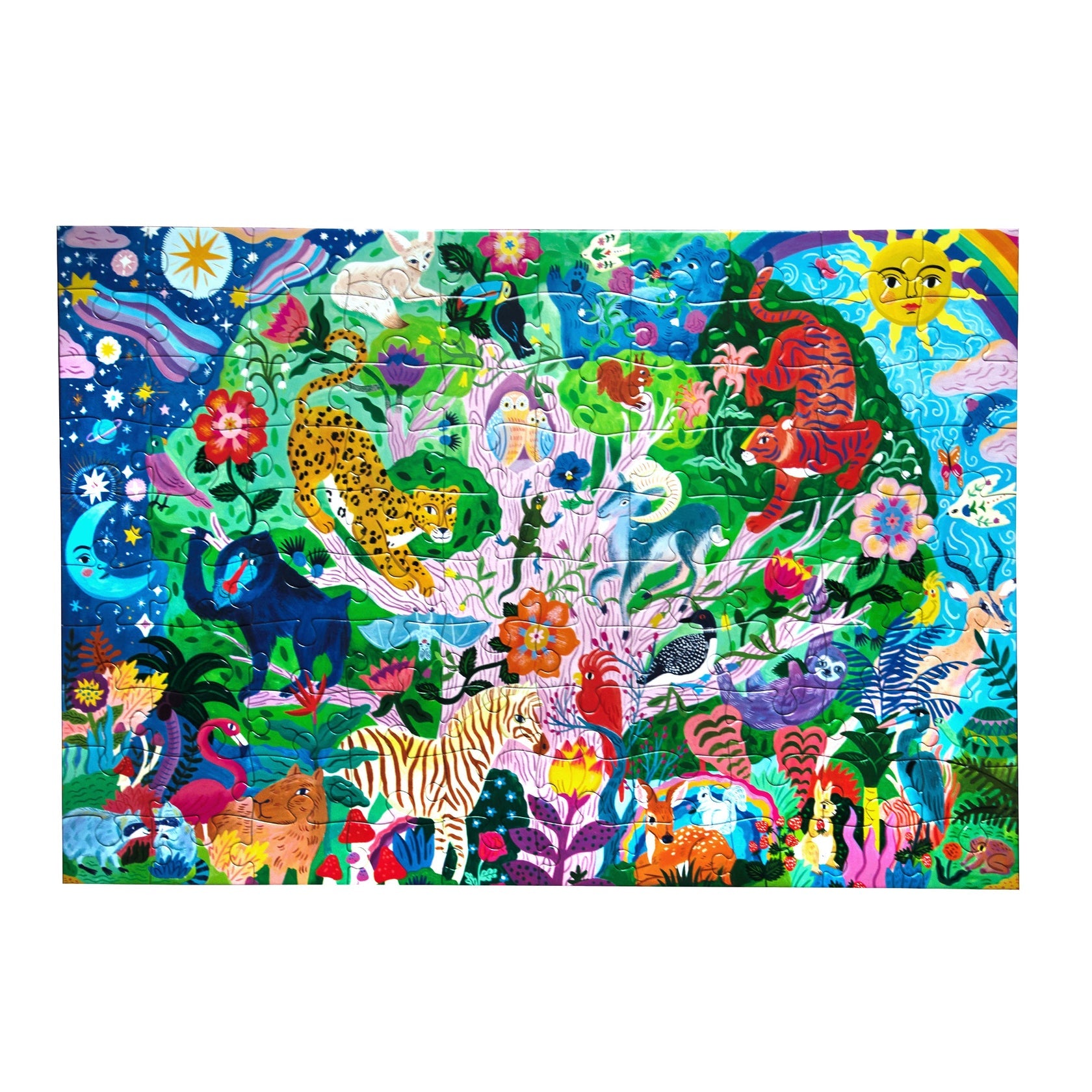 Eeboo Tree of Wildlife 100 Piece Puzzle - Persnickety Shop