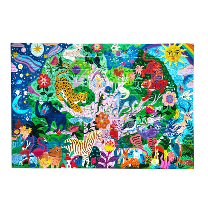Eeboo Tree of Wildlife 100 Piece Puzzle - Persnickety Shop